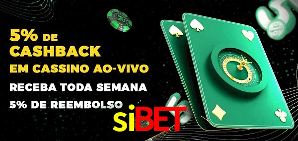 Promoções do cassino ao Vivo sibet